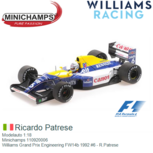 Modelauto 1:18 | Minichamps 110920006 | Williams Grand Prix Engineering FW14b 1992 #6 - R.Patrese Modelauto 1:18 | Minichamps 110920006 | Williams Grand Prix Engineering FW14b 1992 #6 - R.Patrese