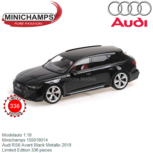 Modelauto 1:18 | Minichamps 155018014 | Audi RS6 Avant Black Metallic 2019 Modelauto 1:18 | Minichamps 155018014 | Audi RS6 Avant Black Metallic 2019