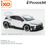 Modelauto 1:43 | IXO-Models MOC327.22 | Pandem Toyota Yaris GR White 2020 Modelauto 1:43 | IXO-Models MOC327.22 | Pandem Toyota Yaris GR White 2020