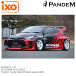 Modelauto 1:43 | IXO-Models MOC328.22 | Pandem Toyota Yaris GR Black Advan 2020 Modelauto 1:43 | IXO-Models MOC328.22 | Pandem Toyota Yaris GR Black Advan 2020
