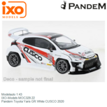 Modelauto 1:43 | IXO-Models MOC329.22 | Pandem Toyota Yaris GR White CUSCO 2020 Modelauto 1:43 | IXO-Models MOC329.22 | Pandem Toyota Yaris GR White CUSCO 2020