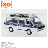 Modelauto 1:43 | IXO-Models RAC372X | RAF 2203 | AVTO Export Rally Team Modelauto 1:43 | IXO-Models RAC372X | RAF 2203 | AVTO Export Rally Team