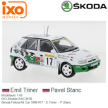 Modelauto 1:43 | IXO-Models RAC381B | Skoda Felicia Kit Car 1996 #17 - E.Triner - P.Stanc Modelauto 1:43 | IXO-Models RAC381B | Skoda Felicia Kit Car 1996 #17 - E.Triner - P.Stanc