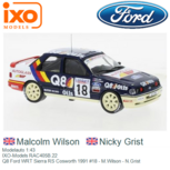 Modelauto 1:43 | IXO-Models RAC405B.22 | Q8 Ford WRT Sierra RS Cosworth 1991 #18 - M.Wilson - N.Grist Modelauto 1:43 | IXO-Models RAC405B.22 | Q8 Ford WRT Sierra RS Cosworth 1991 #18 - M.Wilson - N.Grist