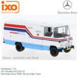 Modelauto 1:43 | IXO-Models RAC424.22 | Mercedes Benz 508D Skoda Rally Team Modelauto 1:43 | IXO-Models RAC424.22 | Mercedes Benz 508D Skoda Rally Team