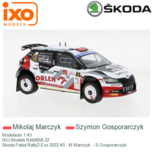 Modelauto 1:43 | IXO-Models RAM858.22 | Skoda Fabia Rally2 Evo 2022 #3 - M.Marczyk - S.Gosporarczyk Modelauto 1:43 | IXO-Models RAM858.22 | Skoda Fabia Rally2 Evo 2022 #3 - M.Marczyk - S.Gosporarczyk