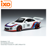 Modelauto 1:43 | IXO-Models MOC321 | Old & New Porsche 911 (997) White #118 Modelauto 1:43 | IXO-Models MOC321 | Old & New Porsche 911 (997) White #118