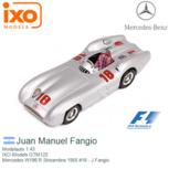 Modelauto 1:43 | IXO-Models GTM122 | Mercedes W196 R Streamline 1955 #18 - J.Fangio Modelauto 1:43 | IXO-Models GTM122 | Mercedes W196 R Streamline 1955 #18 - J.Fangio