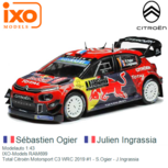 Modelauto 1:43 | IXO-Models RAM699 | Total Citroën Motorsport C3 WRC 2019 #1 - S.Ogier - J.Ingrassia Modelauto 1:43 | IXO-Models RAM699 | Total Citroën Motorsport C3 WRC 2019 #1 - S.Ogier - J.Ingrassia