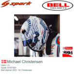 Helm 1:5 | Spark 5HSP083 | Bell Helmet 2022 - M.Christensen Helm 1:5 | Spark 5HSP083 | Bell Helmet 2022 - M.Christensen