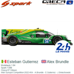 Modelauto 1:64 | Spark Y268 | Oreca 07 Gibson | Inter Europol Competition 2022 #34 - A.Brundle - E.Gutierrez - J.Smiechowski Modelauto 1:64 | Spark Y268 | Oreca 07 Gibson | Inter Europol Competition 2022 #34 - A.Brundle - E.Gutierrez - J.Smiechowski