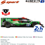 Modelauto 1:64 | Spark Y269 | Oreca 07 Gibson | Jota 2022 #38 - W.Stevens - R.González - A.Da Costa Modelauto 1:64 | Spark Y269 | Oreca 07 Gibson | Jota 2022 #38 - W.Stevens - R.González - A.Da Costa