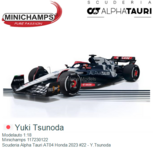 Modelauto 1:18 | Minichamps 117230122 | Scuderia Alpha Tauri AT04 Honda 2023 #22 - Y.Tsunoda Modelauto 1:18 | Minichamps 117230122 | Scuderia Alpha Tauri AT04 Honda 2023 #22 - Y.Tsunoda