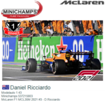 Modelauto 1:43 | Minichamps 537215803 | McLaren F1 MCL35M 2021 #3 - D.Ricciardo Modelauto 1:43 | Minichamps 537215803 | McLaren F1 MCL35M 2021 #3 - D.Ricciardo