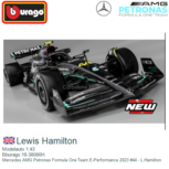 Modelauto 1:43 | Bburago 18-38080H | Mercedes AMG Petronas Formula One Team E-Performance 2023 #44 - L.Hamilton Modelauto 1:43 | Bburago 18-38080H | Mercedes AMG Petronas Formula One Team E-Performance 2023 #44 - L.Hamilton