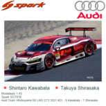 Modelauto 1:43 | Spark SGT018 | Audi Team Hitotsuyama R8 LMS GT3 2021 #21 - S.Kawabata - T.Shirasaka Modelauto 1:43 | Spark SGT018 | Audi Team Hitotsuyama R8 LMS GT3 2021 #21 - S.Kawabata - T.Shirasaka