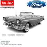 Modelauto 1:18 | Sunstar 1347 | Ford Fairlane 500 Skyliner Red 1957 Modelauto 1:18 | Sunstar 1347 | Ford Fairlane 500 Skyliner Red 1957