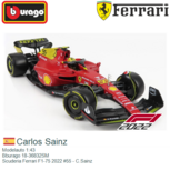 Modelauto 1:43 | Bburago 18-36832SM | Scuderia Ferrari F1-75 2022 #55 - C.Sainz Modelauto 1:43 | Bburago 18-36832SM | Scuderia Ferrari F1-75 2022 #55 - C.Sainz