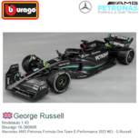 Modelauto 1:43 | Bburago 18-38080R | Mercedes AMG Petronas Formula One Team E-Performance 2023 #63 - G.Russell Modelauto 1:43 | Bburago 18-38080R | Mercedes AMG Petronas Formula One Team E-Performance 2023 #63 - G.Russell