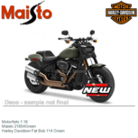 Motorfiets 1:18 | Maisto 21854Green | Harley Davidson Fat Bob 114 Green Motorfiets 1:18 | Maisto 21854Green | Harley Davidson Fat Bob 114 Green