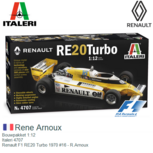 Bouwpakket 1:12 | Italeri 4707 | Renault F1 RE20 Turbo 1970 #16 - R.Arnoux Bouwpakket 1:12 | Italeri 4707 | Renault F1 RE20 Turbo 1970 #16 - R.Arnoux