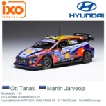 Modelauto 1:43 | IXO-Models RAM865BLQ.22 | Hyundai Mobis WRT i20 N Rally1 2022 #8 - O.Tänak - M.Järveoja Modelauto 1:43 | IXO-Models RAM865BLQ.22 | Hyundai Mobis WRT i20 N Rally1 2022 #8 - O.Tänak - M.Järveoja