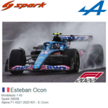 Modelauto 1:43 | Spark S8558 | Alpine F1 A521 2022 #31 - E.Ocon Modelauto 1:43 | Spark S8558 | Alpine F1 A521 2022 #31 - E.Ocon