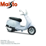 Motorfiets 1:18 | Maisto 20-16886WHITE | Vespa Primavera 150 White 2014 Motorfiets 1:18 | Maisto 20-16886WHITE | Vespa Primavera 150 White 2014