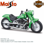 Motorfiets 1:18 | Maisto 20-18857GREEN | Harley Davidson FLSTF Street Stalker Metallic Green 2000 Motorfiets 1:18 | Maisto 20-18857GREEN | Harley Davidson FLSTF Street Stalker Metallic Green 2000