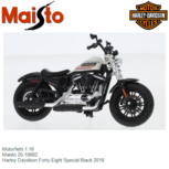 Motorfiets 1:18 | Maisto 20-18862 | Harley Davidson Forty-Eight Special Black 2018 Motorfiets 1:18 | Maisto 20-18862 | Harley Davidson Forty-Eight Special Black 2018
