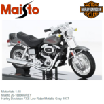 Motorfiets 1:18 | Maisto 20-18866GREY | Harley Davidson FXS Low Rider Metallic Grey 1977 Motorfiets 1:18 | Maisto 20-18866GREY | Harley Davidson FXS Low Rider Metallic Grey 1977