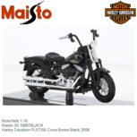 Motorfiets 1:18 | Maisto 20-18867BLACK | Harley Davidson FLSTSB Cross Bones Black 2008 Motorfiets 1:18 | Maisto 20-18867BLACK | Harley Davidson FLSTSB Cross Bones Black 2008