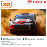 Modelauto 1:43 | IXO-Models RAM857.22 | Toyota Yaris GR Rally1 2022 #1 - S.Ogier - B.Veillas Modelauto 1:43 | IXO-Models RAM857.22 | Toyota Yaris GR Rally1 2022 #1 - S.Ogier - B.Veillas