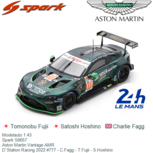 Modelauto 1:43 | Spark S8657 | Aston Martin Vantage AMR | D`Station Racing 2022 #777 - C.Fagg - T.Fujii - S.Hoshino Modelauto 1:43 | Spark S8657 | Aston Martin Vantage AMR | D`Station Racing 2022 #777 - C.Fagg - T.Fujii - S.Hoshino