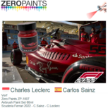 Verf | Zero Paints ZP-1007 | Airbrush Paint Set 60ml | Scuderia Ferrari 2022 - C.Sainz - C.Leclerc Verf | Zero Paints ZP-1007 | Airbrush Paint Set 60ml | Scuderia Ferrari 2022 - C.Sainz - C.Leclerc