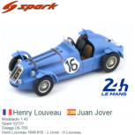 Modelauto 1:43 | Spark S2731 | Delage D6-70S | Henri Louveau 1949 #16 - J.Jover - H.Louveau Modelauto 1:43 | Spark S2731 | Delage D6-70S | Henri Louveau 1949 #16 - J.Jover - H.Louveau