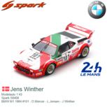Modelauto 1:43 | Spark S6408 | BMW M1 1984 #101 - D.Mercer - L.Jensen - J.Winther Modelauto 1:43 | Spark S6408 | BMW M1 1984 #101 - D.Mercer - L.Jensen - J.Winther