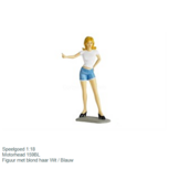 Speelgoed 1:18 | Motorhead 159BL | Figuur met blond haar Wit / Blauw Speelgoed 1:18 | Motorhead 159BL | Figuur met blond haar Wit / Blauw