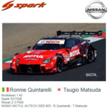 Modelauto 1:43 | Spark SGT028 | Nissan Z GT500 | NISMO MOTUL AUTECH 2022 #23 - R.Quintarelli - T.Matsuda Modelauto 1:43 | Spark SGT028 | Nissan Z GT500 | NISMO MOTUL AUTECH 2022 #23 - R.Quintarelli - T.Matsuda