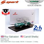 Modelauto 1:18 | Spark 18LM59 | Aston Martin DBR1 Groen metallic 1959 #5 - R.Salvadori - C.Shelby Modelauto 1:18 | Spark 18LM59 | Aston Martin DBR1 Groen metallic 1959 #5 - R.Salvadori - C.Shelby