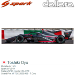 Modelauto 1:43 | Spark SFJ019 | Dallara SF23 Honda HR-417E | Grand Prix M-TEC 2023 #53 - T.Oyu Modelauto 1:43 | Spark SFJ019 | Dallara SF23 Honda HR-417E | Grand Prix M-TEC 2023 #53 - T.Oyu