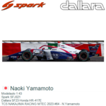 Modelauto 1:43 | Spark SFJ021 | Dallara SF23 Honda HR-417E | TCS NAKAJIMA RACING MTEC 2023 #64 - N.Yamamoto Modelauto 1:43 | Spark SFJ021 | Dallara SF23 Honda HR-417E | TCS NAKAJIMA RACING MTEC 2023 #64 - N.Yamamoto