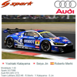 Modelauto 1:43 | Spark SGT068 | Audi R8 LMS GT3 | Team LeMans 2023 #6 - R.Merhi - Y.Katayama - S.Jin Modelauto 1:43 | Spark SGT068 | Audi R8 LMS GT3 | Team LeMans 2023 #6 - R.Merhi - Y.Katayama - S.Jin