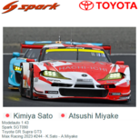 Modelauto 1:43 | Spark SGT090 | Toyota GR Supra GT3 | Max Racing 2023 #244 - K.Sato - A.Miyake Modelauto 1:43 | Spark SGT090 | Toyota GR Supra GT3 | Max Racing 2023 #244 - K.Sato - A.Miyake