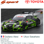 Modelauto 1:43 | Spark SGT061 | Toyota GR Supra GT3 | TGR Team Deloitte TOM`S 2023 #37 - G.Alesi - U.Sasahara Modelauto 1:43 | Spark SGT061 | Toyota GR Supra GT3 | TGR Team Deloitte TOM`S 2023 #37 - G.Alesi - U.Sasahara