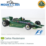 1:18 | Model Car Group MCG18621F | John Player Team Lotus 79 Ford 1979 #2 - C.Reutemann 1:18 | Model Car Group MCG18621F | John Player Team Lotus 79 Ford 1979 #2 - C.Reutemann