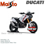 Motorfiets 1:18 | Maisto 39300-02 | Ducati DesertX White / Red Motorfiets 1:18 | Maisto 39300-02 | Ducati DesertX White / Red
