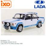 Modelauto 1:18 | IXO-Models 18CMC144.22 | Lada 2105 VFTS White and Blue 1983 Modelauto 1:18 | IXO-Models 18CMC144.22 | Lada 2105 VFTS White and Blue 1983