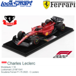 Modelauto 1:18 | Looksmart LS18F1041 | Scuderia Ferrari F1-75 2022 - C.Leclerc Modelauto 1:18 | Looksmart LS18F1041 | Scuderia Ferrari F1-75 2022 - C.Leclerc