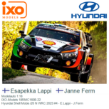 Modelauto 1:18 | IXO-Models 18RMC160B.22 | Hyundai Shell Mobis i20 N WRC 2023 #4 - E.Lappi - J.Ferm Modelauto 1:18 | IXO-Models 18RMC160B.22 | Hyundai Shell Mobis i20 N WRC 2023 #4 - E.Lappi - J.Ferm